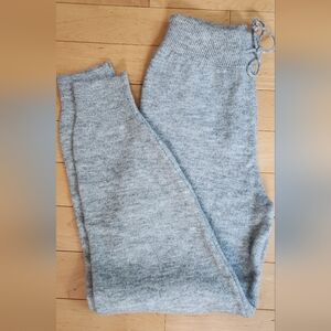 🎁MANGO knit grey joggers in size M